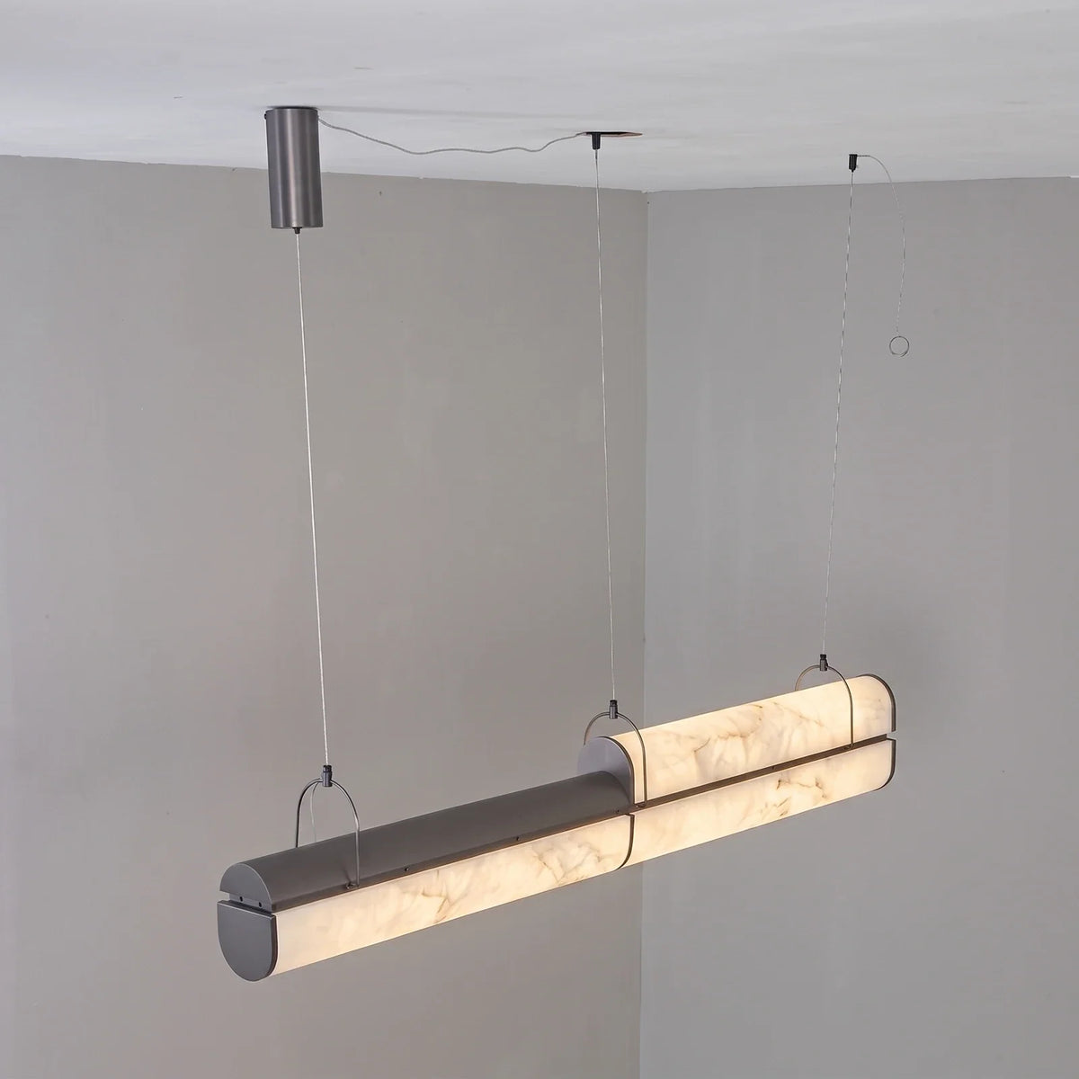 Stelline Alabaster Linear Pendant Light – Alabaster detail 12