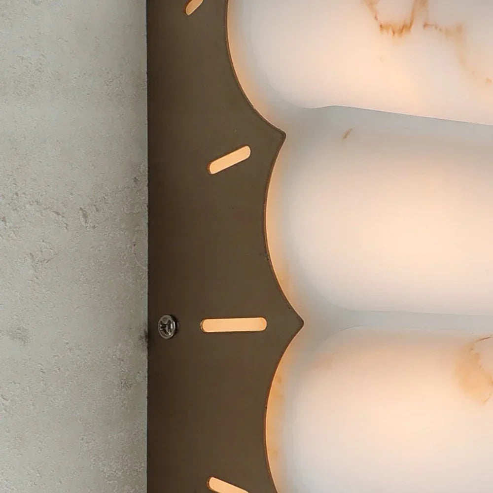 Stepped Arched Alabaster Wall Lamp – Alabaster detail 12