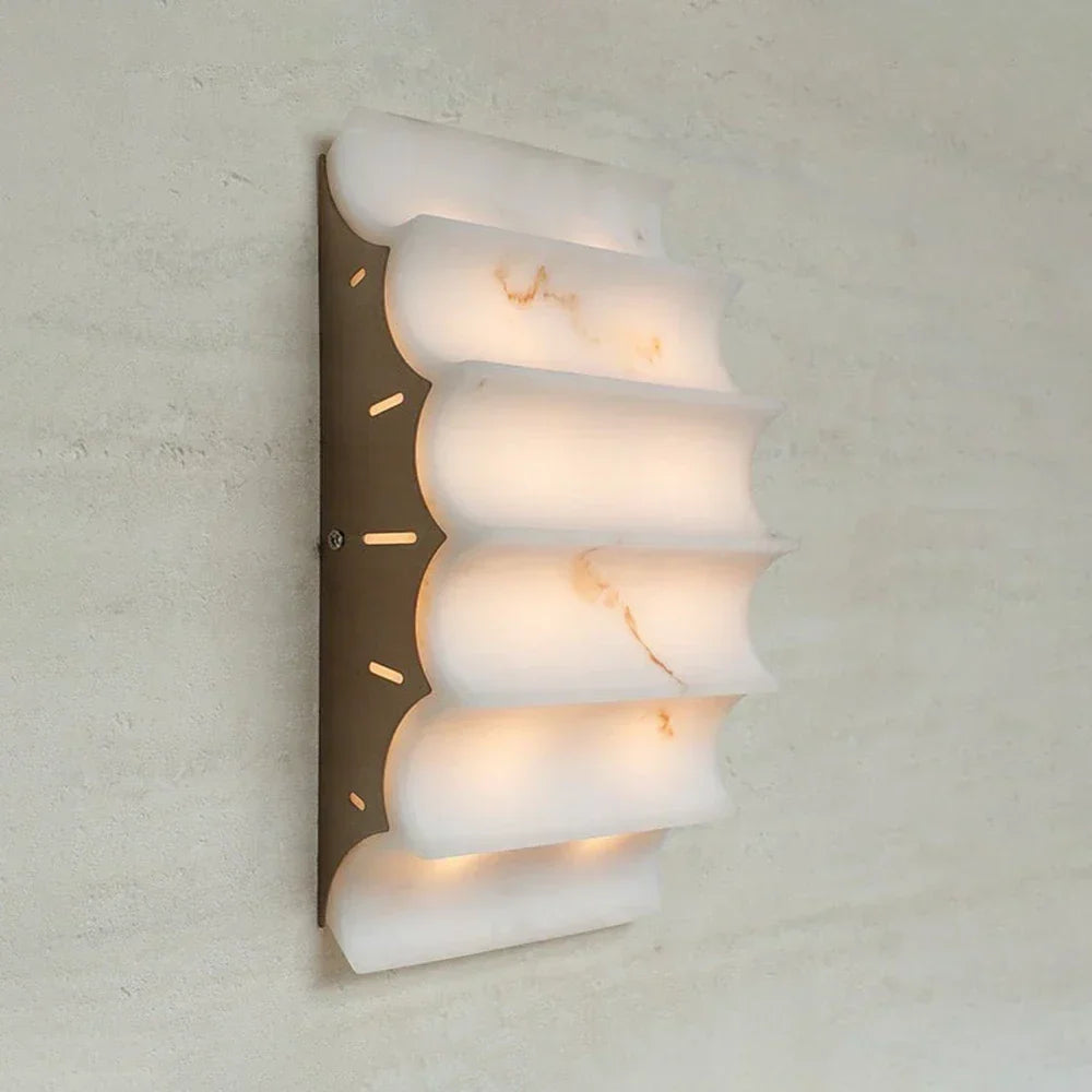 Stepped Arched Alabaster Wall Lamp – Alabaster detail 11