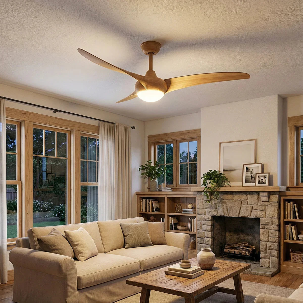 Streamlined Traditional Glass Ceiling Fan Light – Glass detail 6