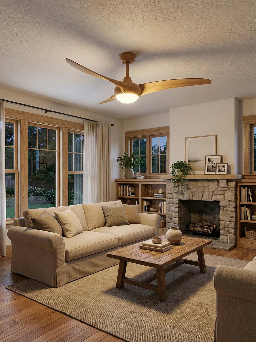 Streamlined Traditional Glass Ceiling Fan Light – Glass detail 13