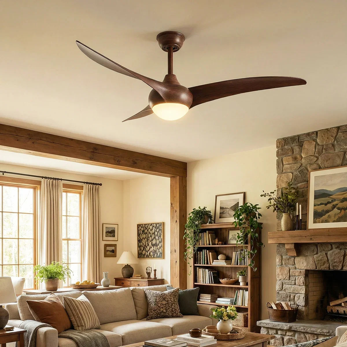 Streamlined Traditional Glass Ceiling Fan Light – Glass detail 2