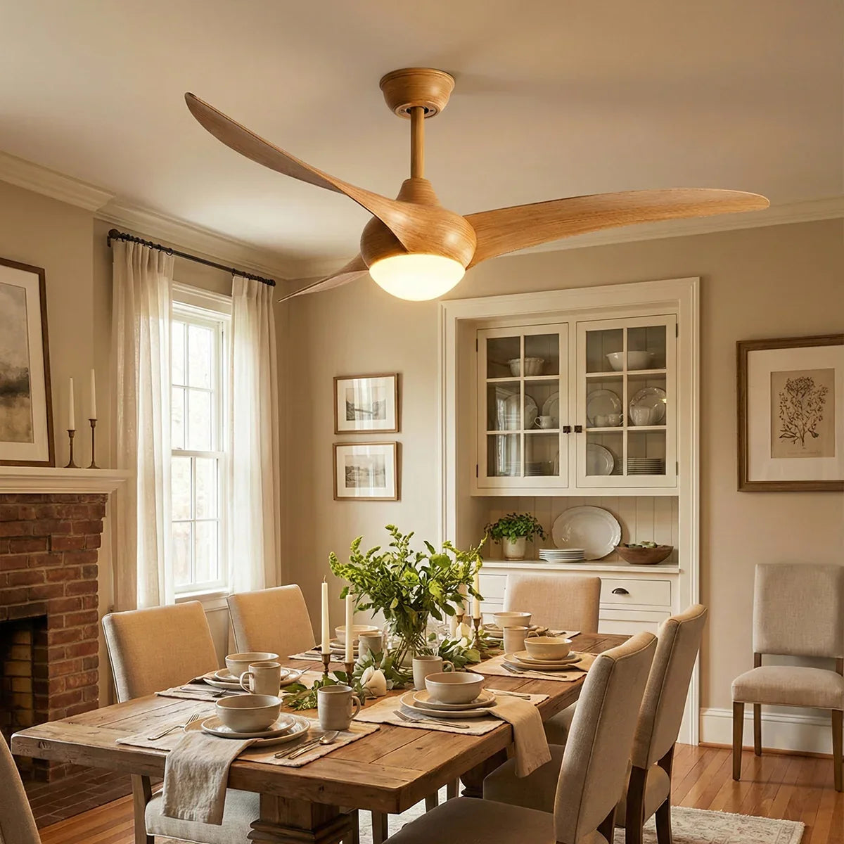 Streamlined Traditional Glass Ceiling Fan Light – Glass detail 3