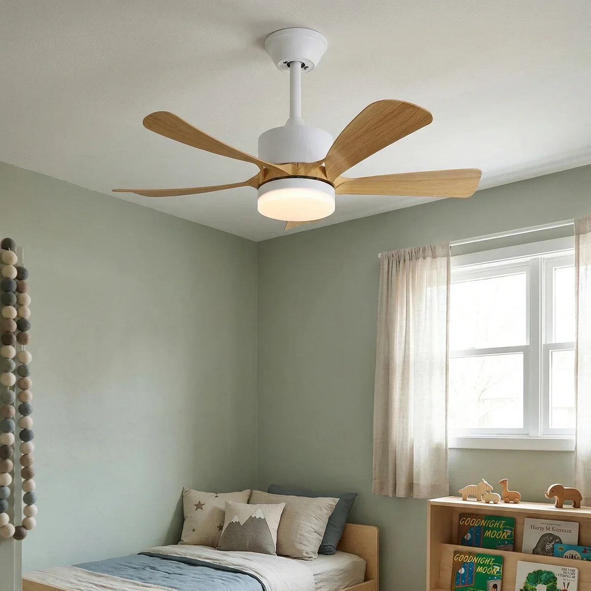 Stylish Aveline Five-Blade Copper Ceiling Fan Light – Copper detail 8