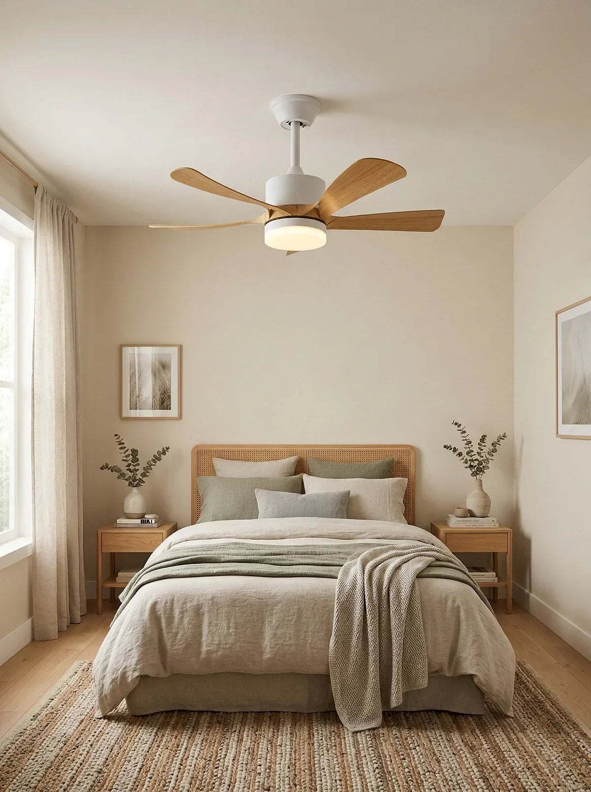 Stylish Aveline Five-Blade Copper Ceiling Fan Light – Copper detail 10