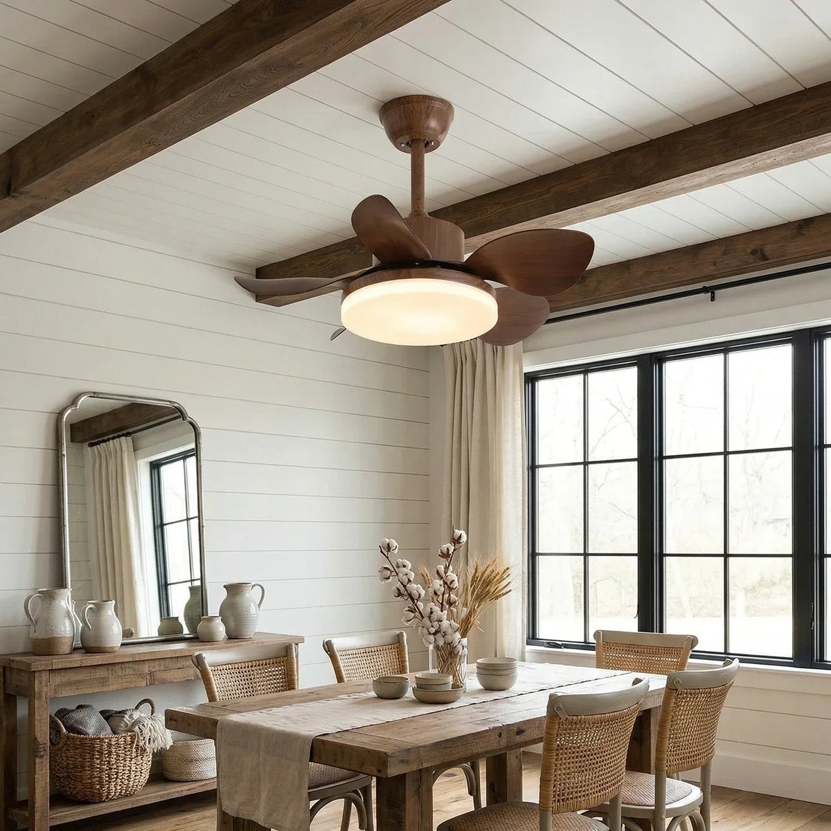 Terra Modern Silent Copper Ceiling Fan Light – Copper detail 4