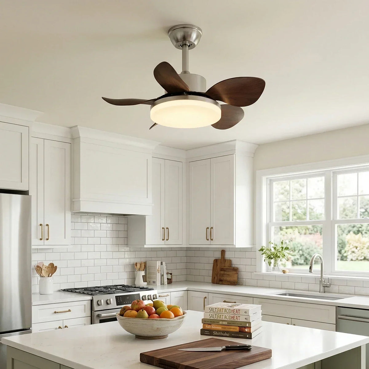 Terra Modern Silent Copper Ceiling Fan Light – Copper detail 3