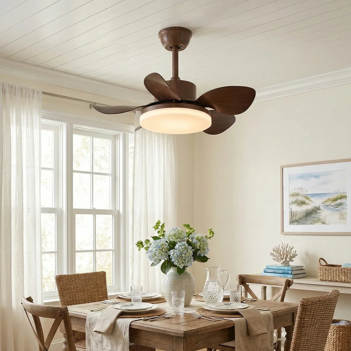 Terra Modern Silent Copper Ceiling Fan Light – Copper detail 2