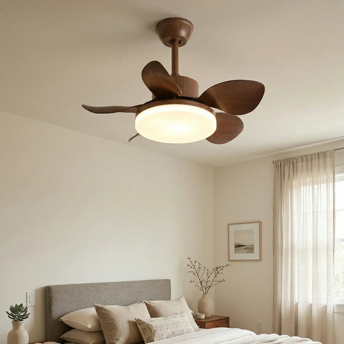 Terra Modern Silent Copper Ceiling Fan Light – Copper detail 7