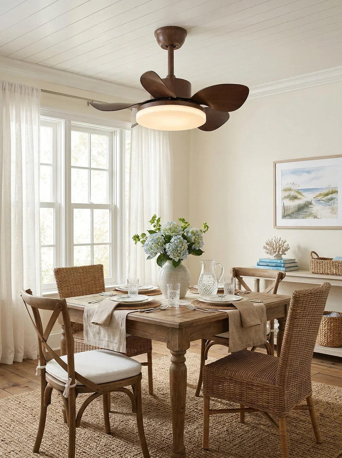 Terra Modern Silent Copper Ceiling Fan Light – Copper detail 9