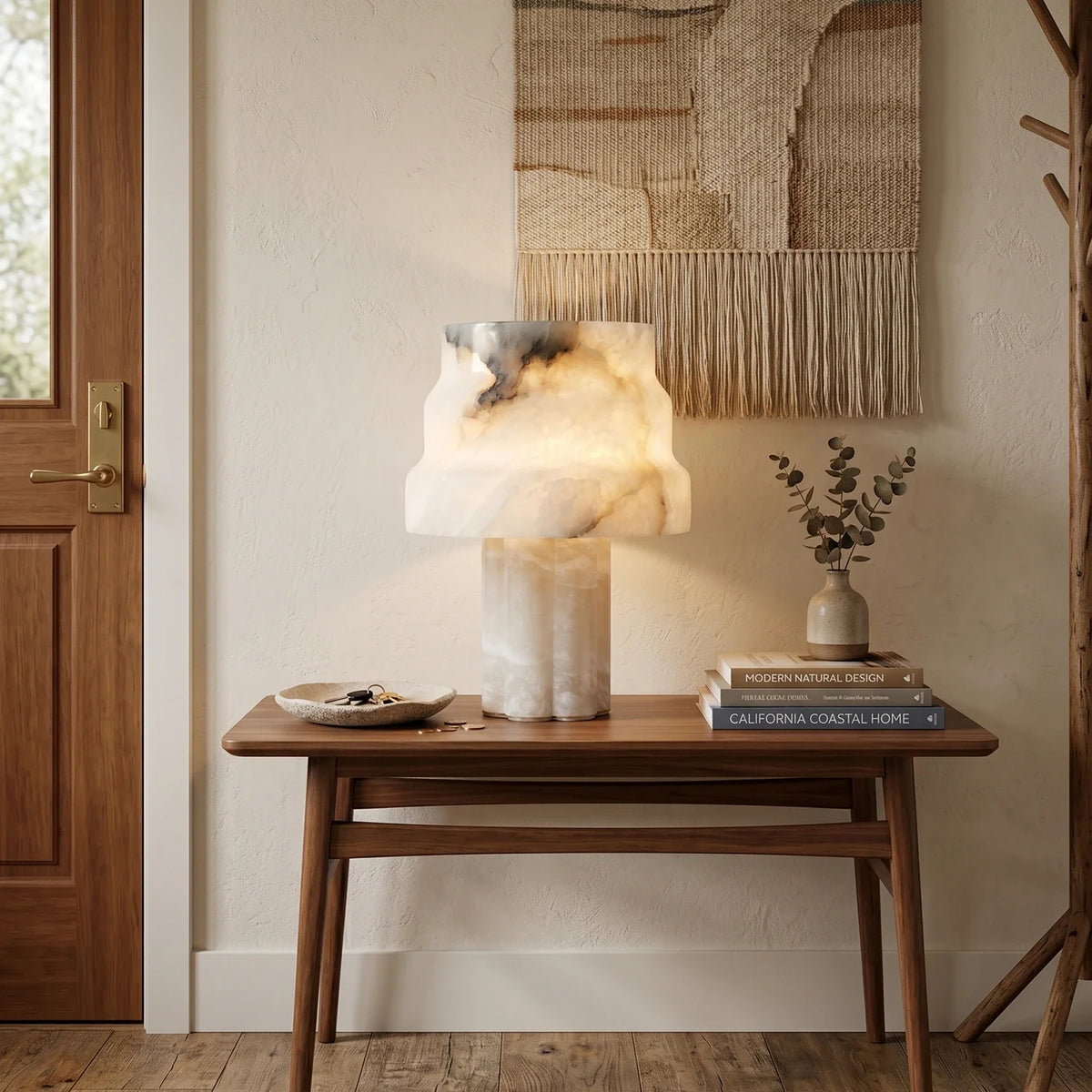 Tiered Verona Alabaster Table Lamp – Alabaster detail 7
