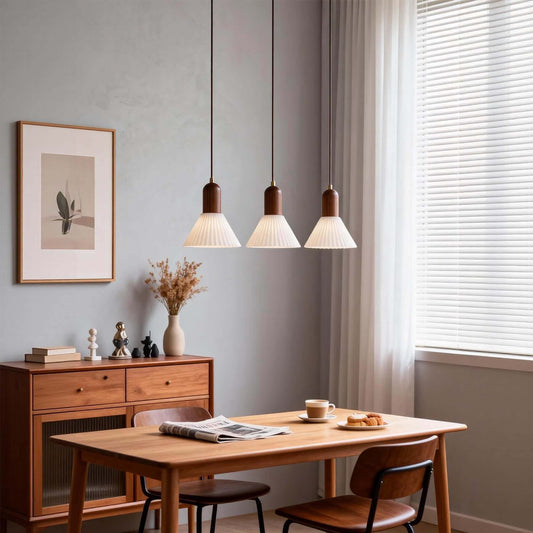 Modern Cone Cream Pendant Light
