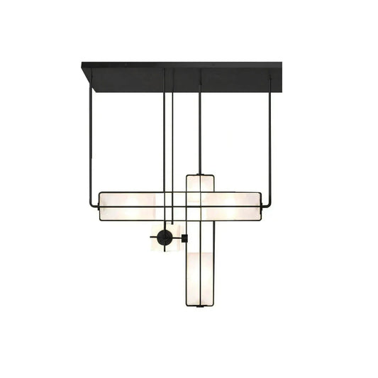 Traverse Modular Glass Cube Chandelier