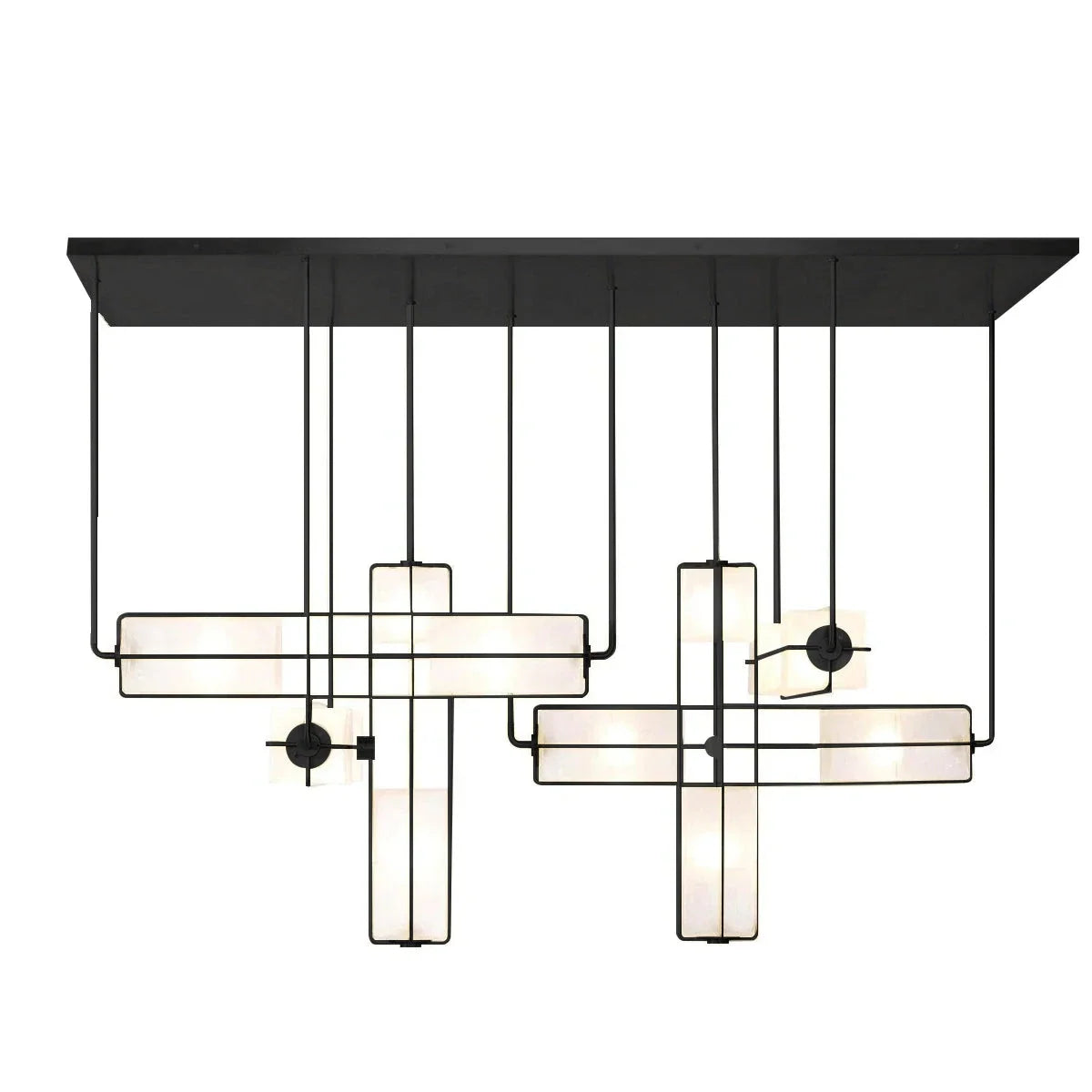 Traverse Modular Glass Cube Chandelier – Glass detail 20
