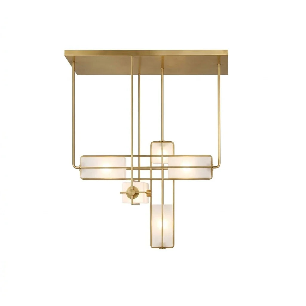 Traverse Modular Glass Cube Chandelier – Glass detail 22