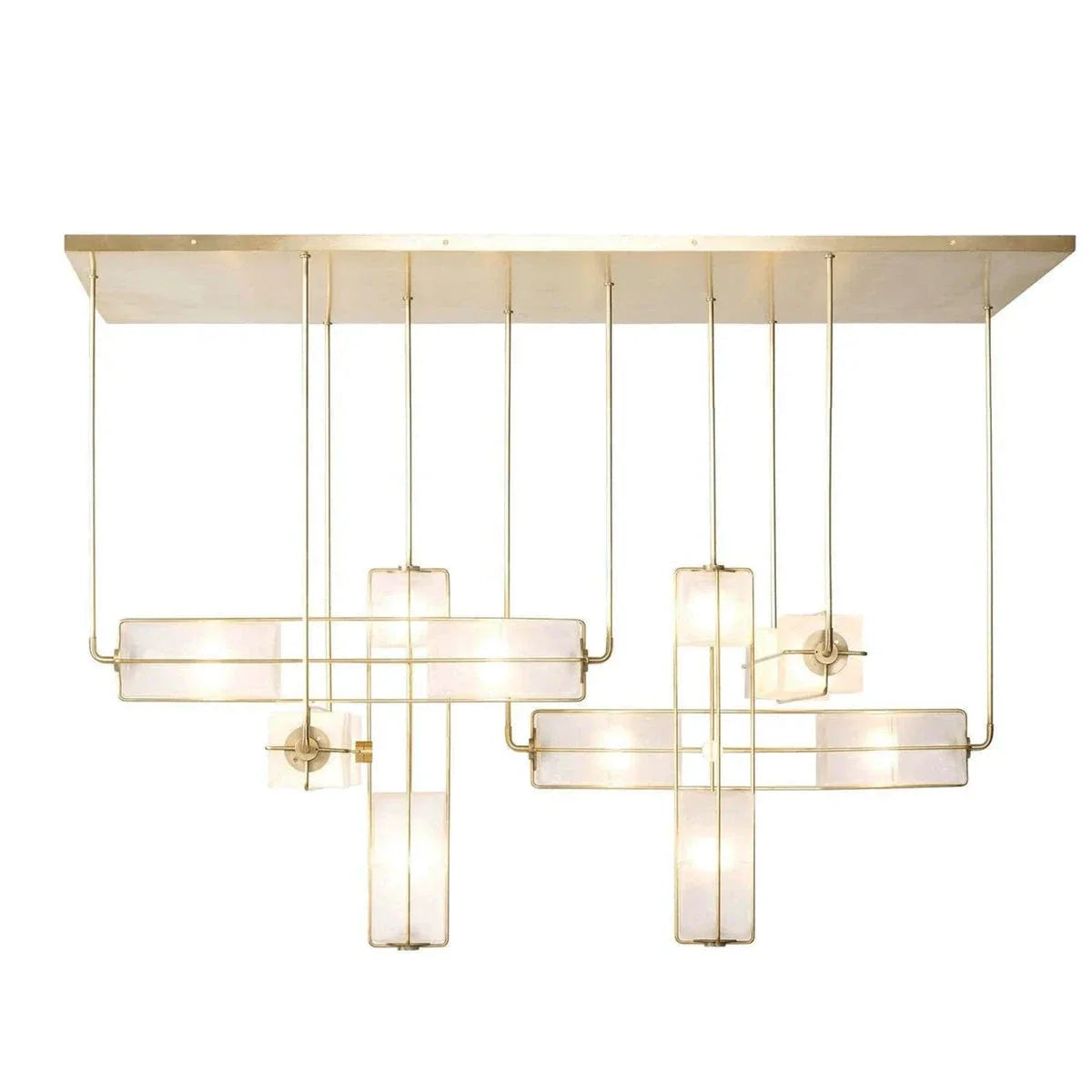 Traverse Modular Glass Cube Chandelier – Glass detail 21
