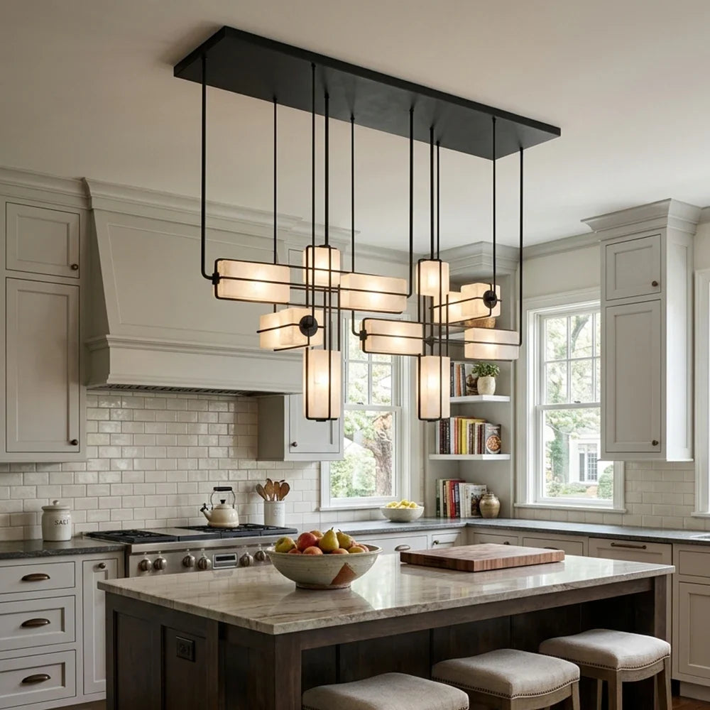 Traverse Modular Glass Cube Chandelier – Glass detail 9