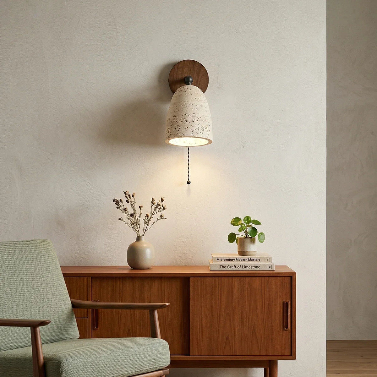 Travertine Adjustable Swivel Wall Lamp – Travertine detail 10