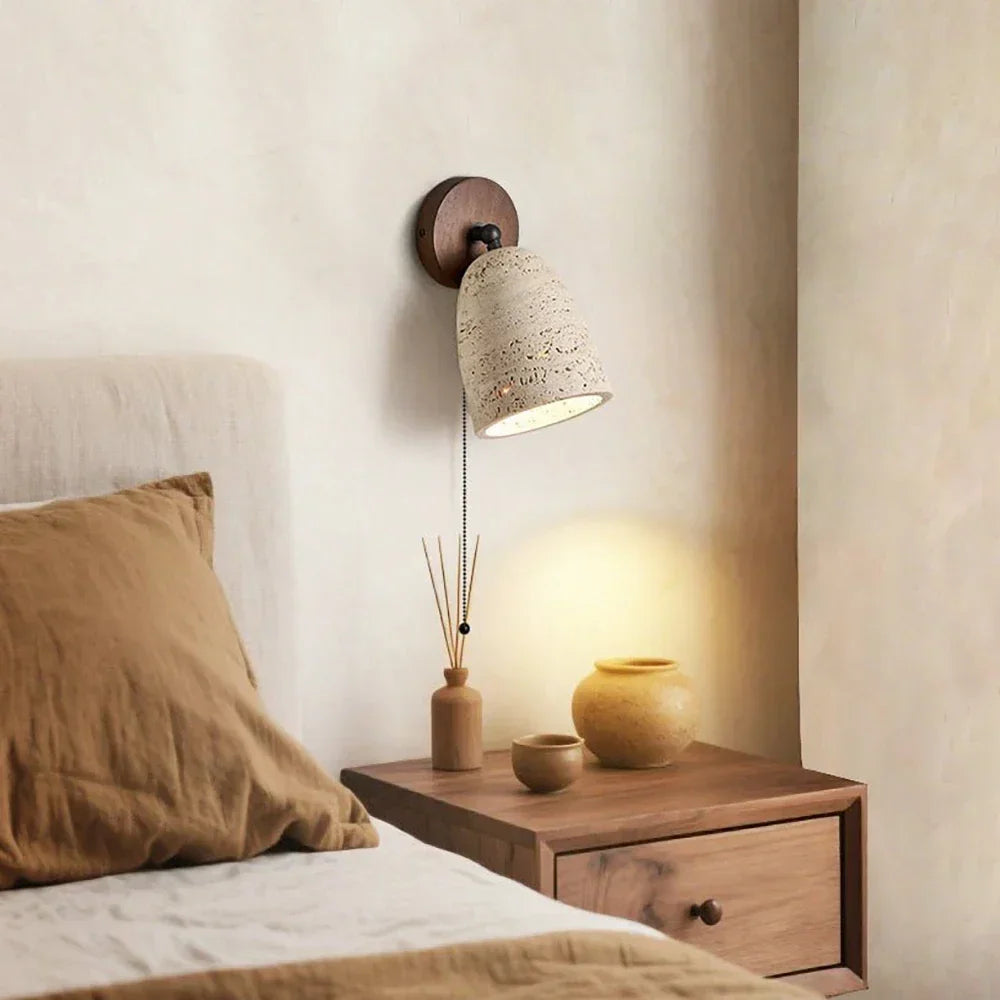 Travertine Adjustable Swivel Wall Lamp – Travertine detail 2