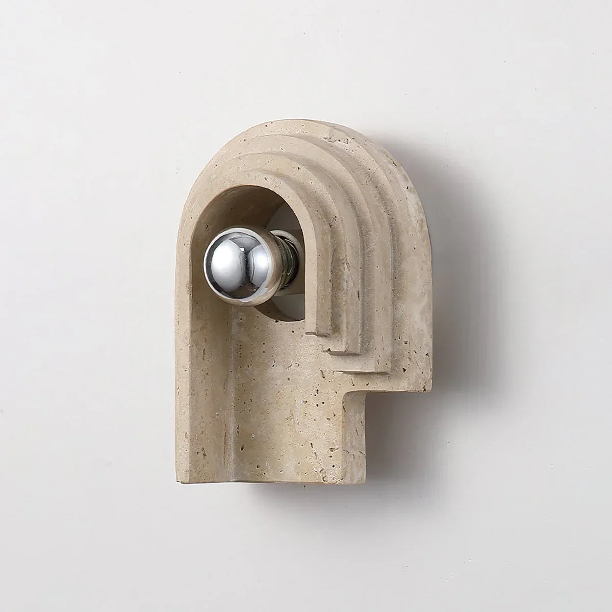 Travertine Bien Wall Lamp – Travertine detail 12