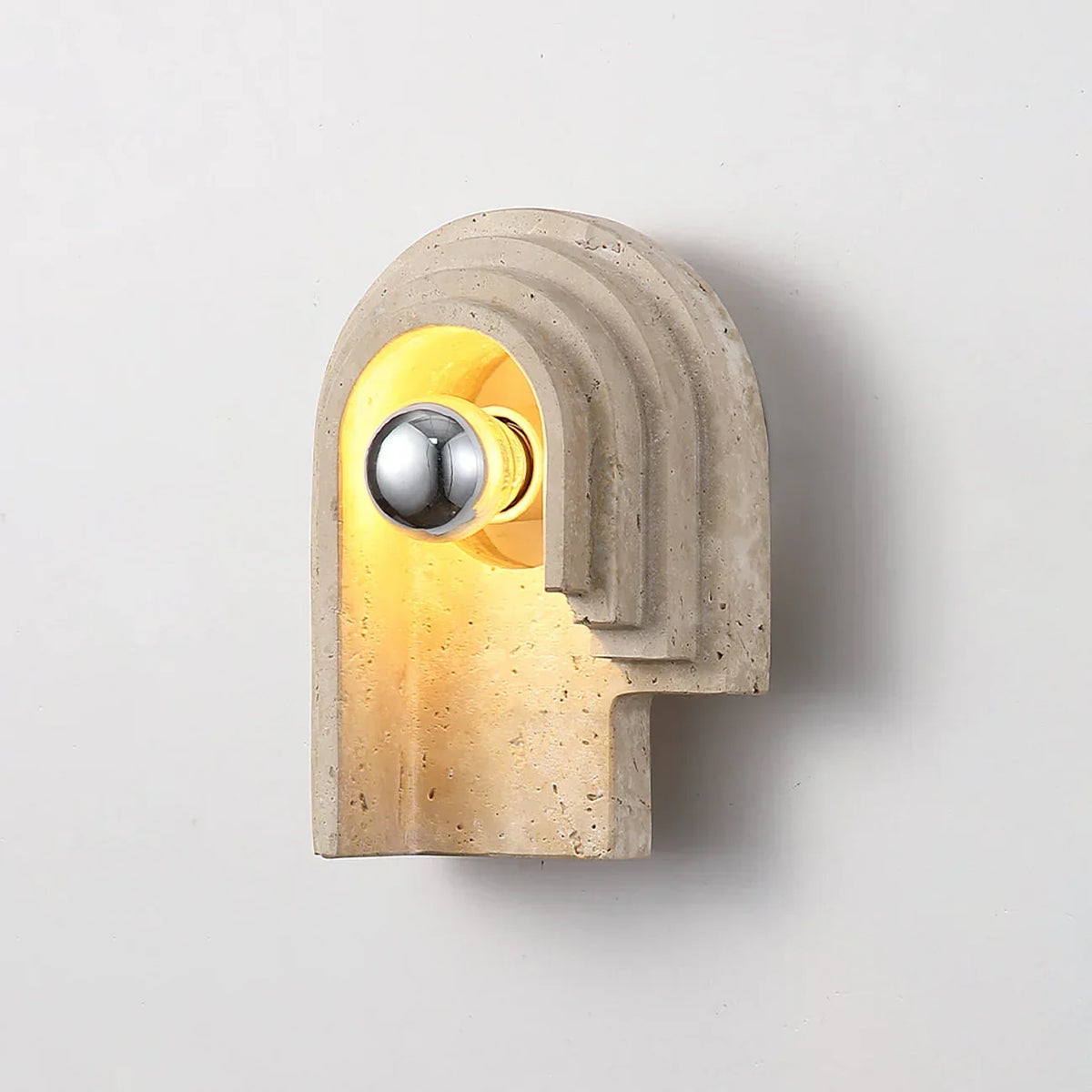 Travertine Bien Wall Lamp – Travertine detail 11