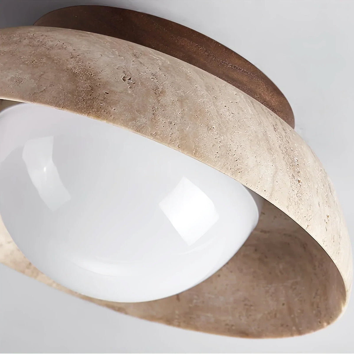 Travertine Caelo Ceiling Lamp – Travertine detail 8