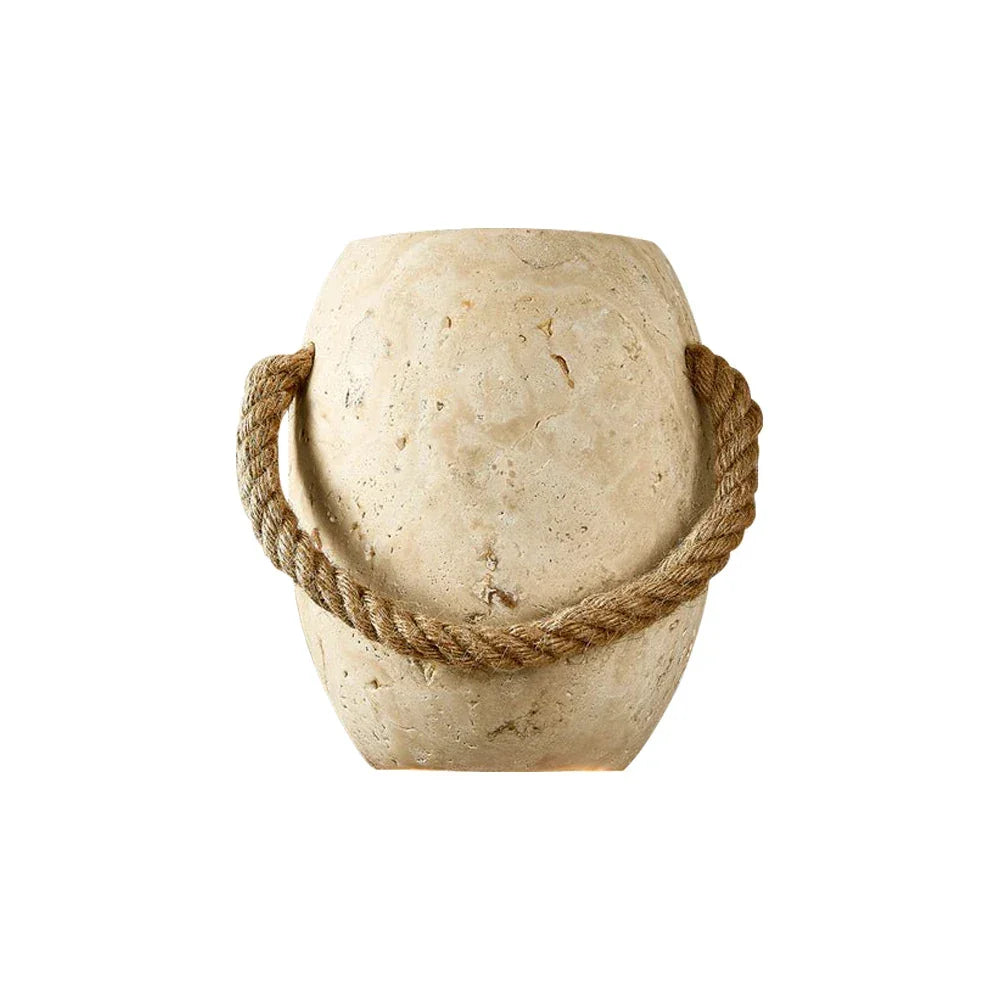 Travertine Coastal Rope Art Wall Lamp – Travertine detail 14