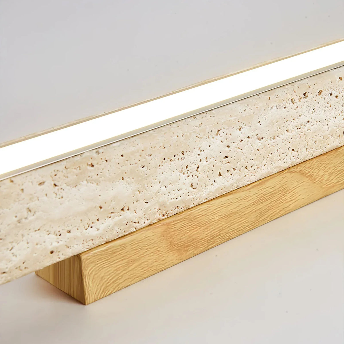 Travertine Column Rectangle Ceiling Light – Travertine detail 10