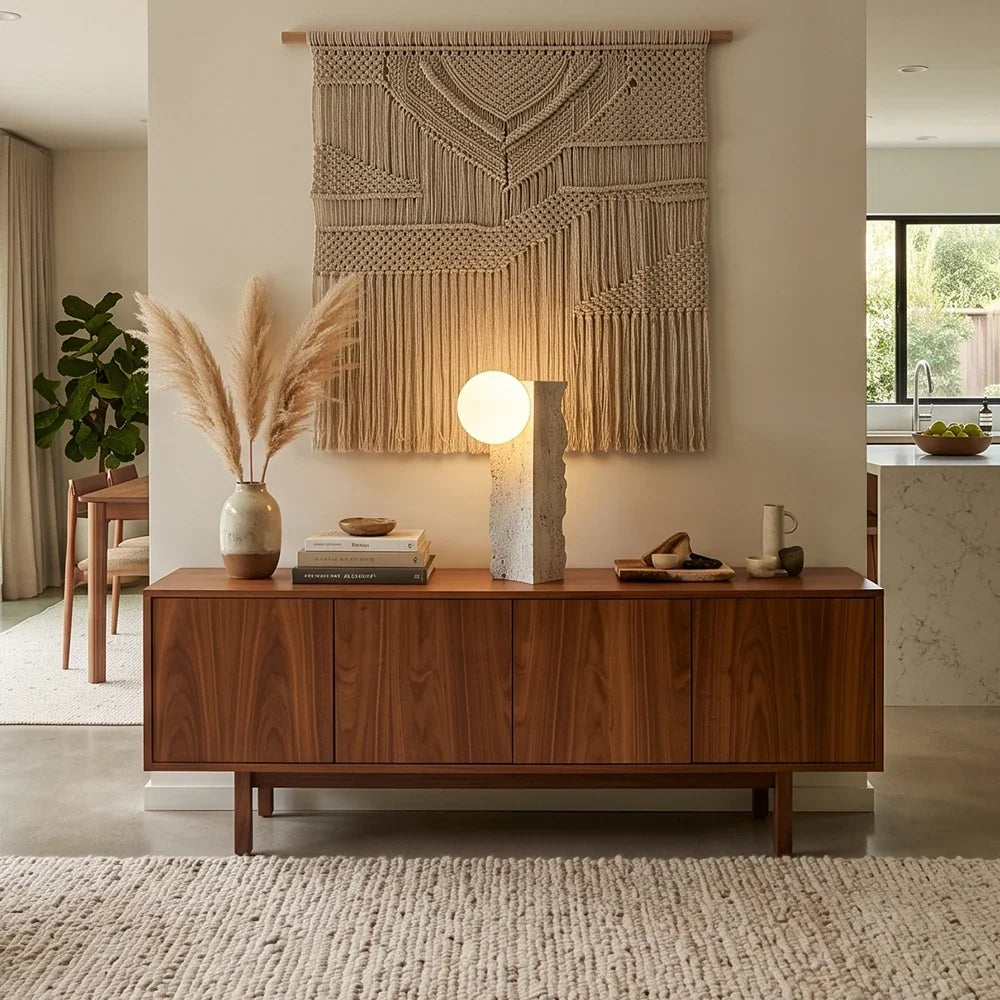Travertine Conduit Table Lamp – Travertine detail 3