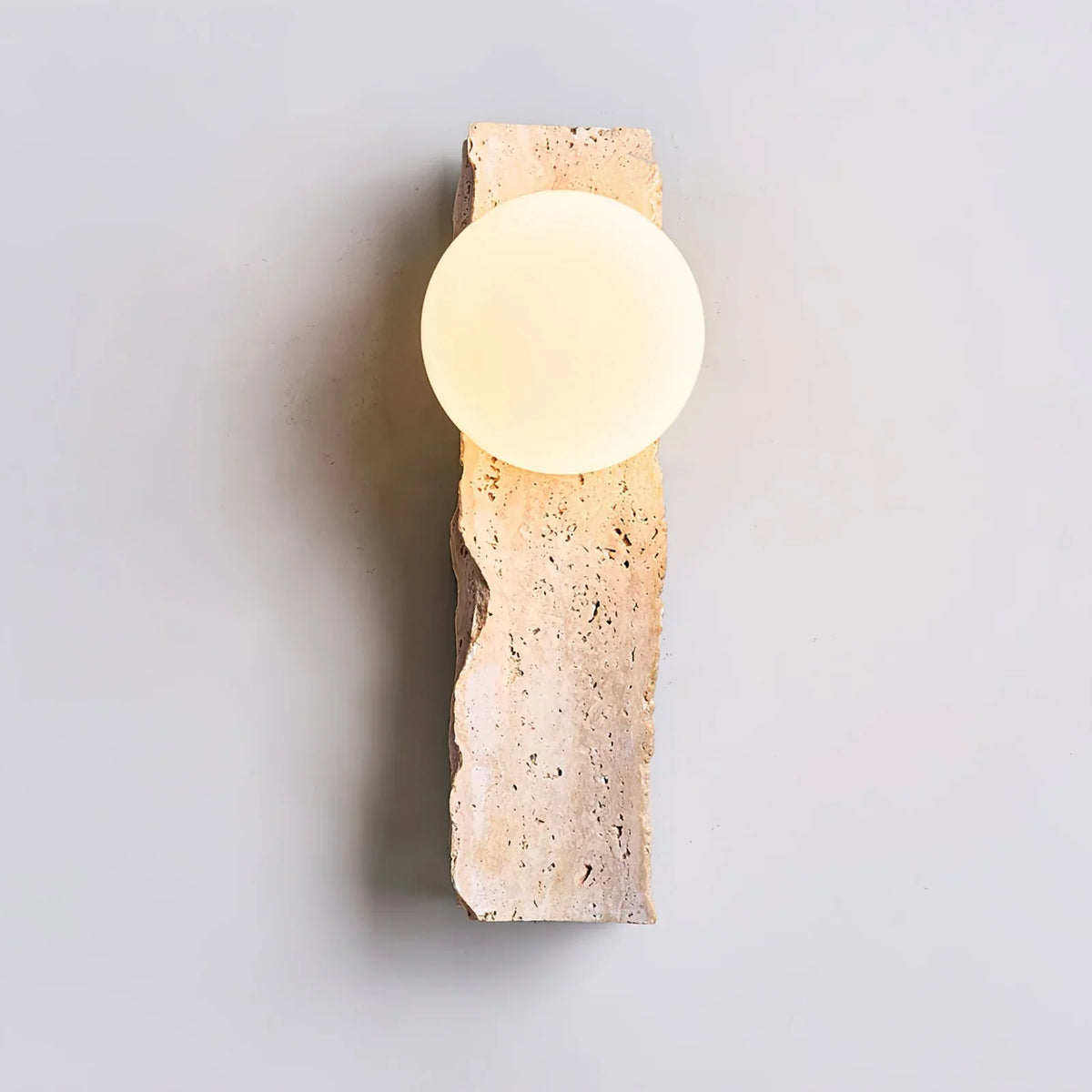 Travertine Daith Irregulate Wall Lamp – Travertine detail 10