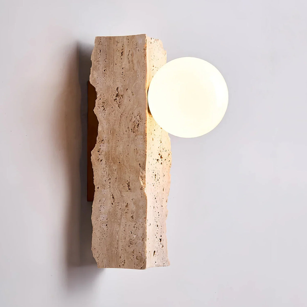Travertine Daith Irregulate Wall Lamp – Travertine detail 8