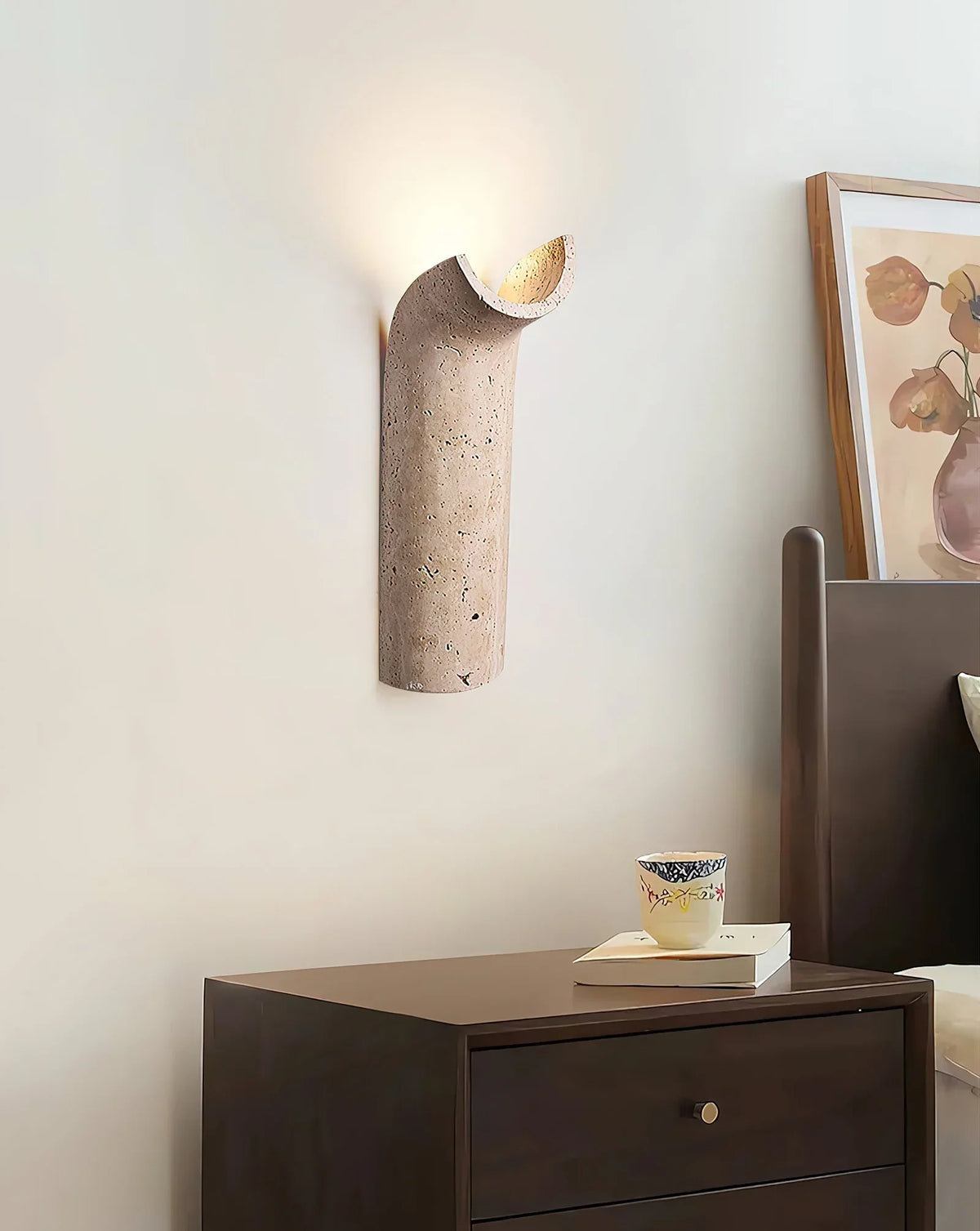 Travertine Hobart Wall Lamp – Travertine detail 7