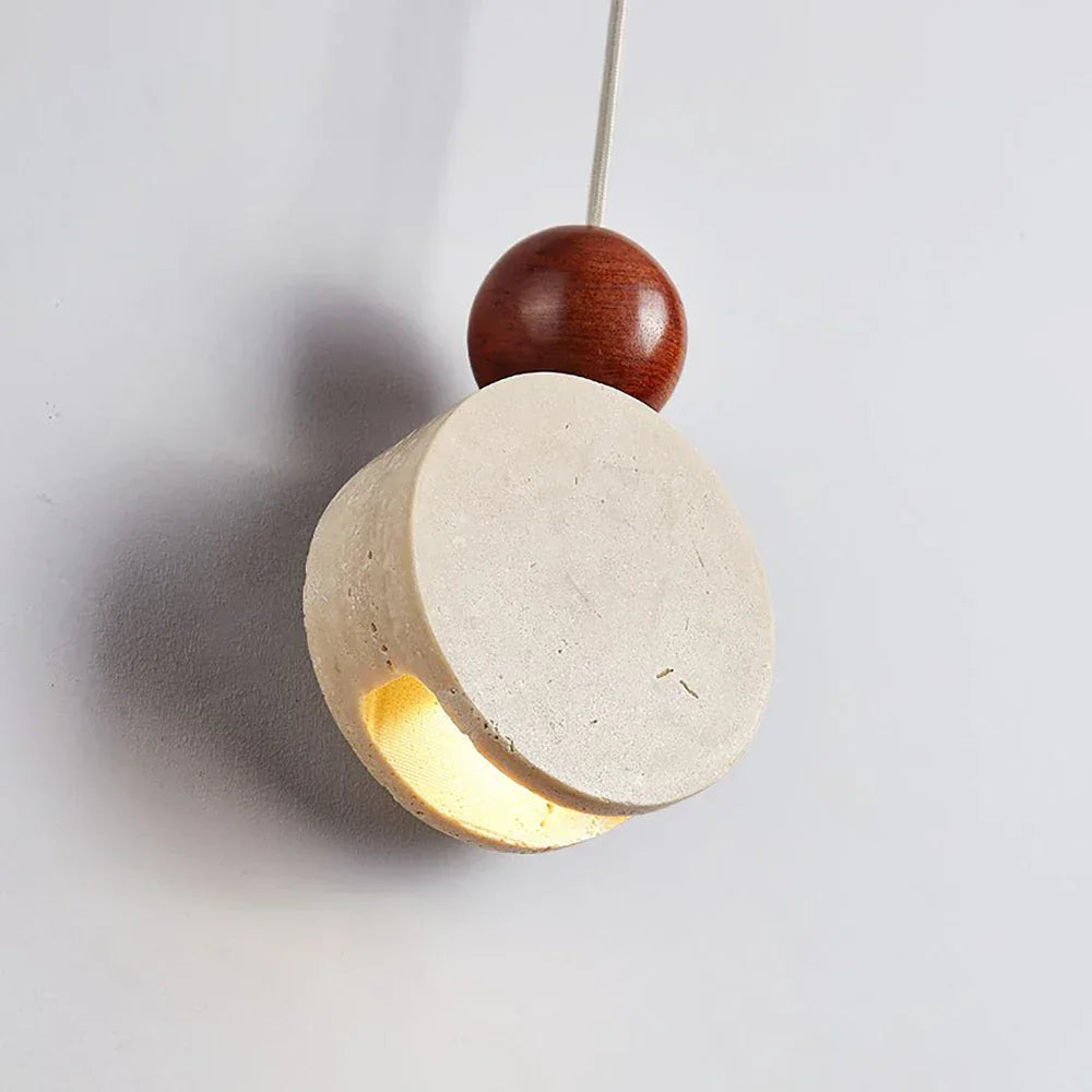 Travertine Liora Tiered Pendant Light – Travertine detail 9