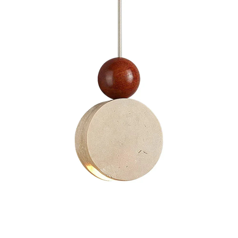 Travertine Liora Tiered Pendant Light – Travertine detail 10