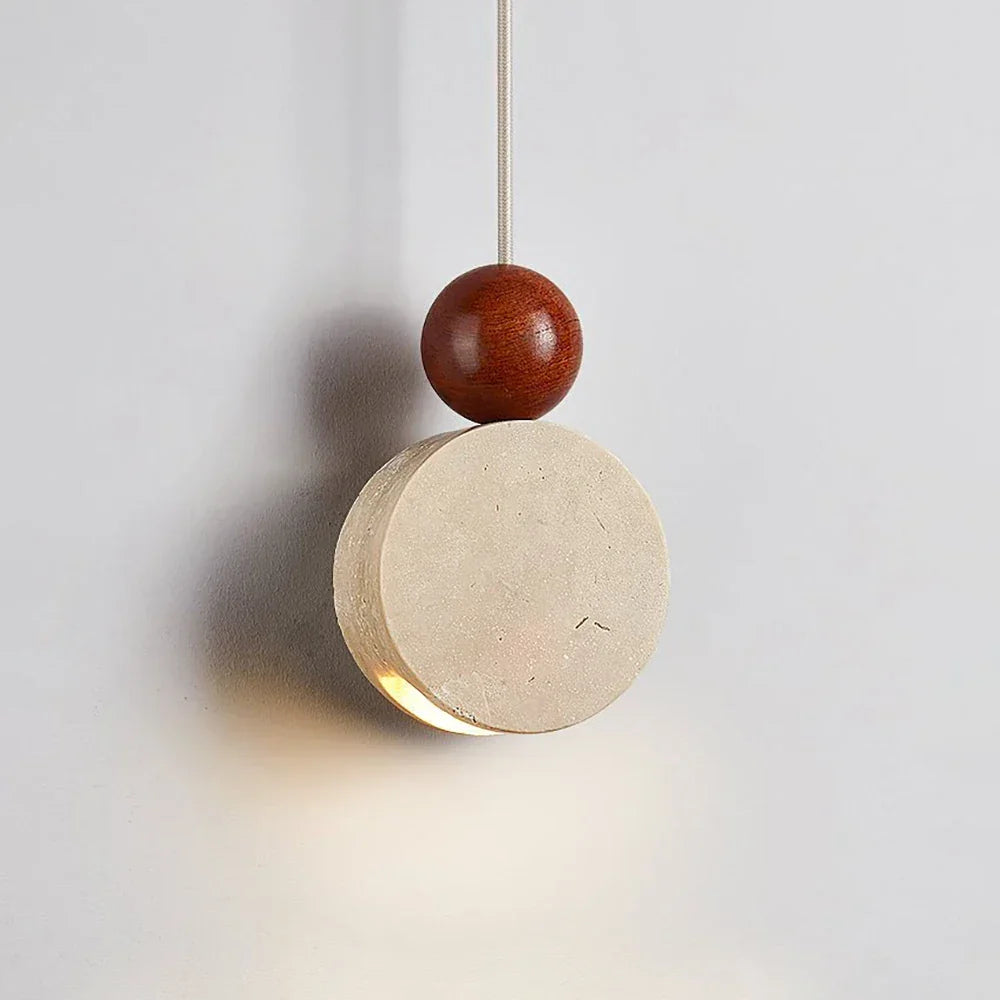 Travertine Liora Tiered Pendant Light – Travertine detail 7