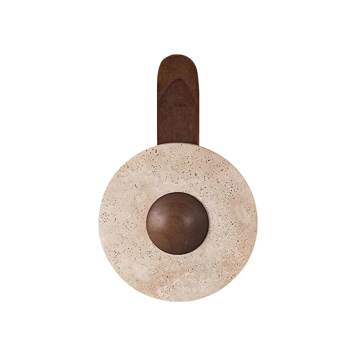 Travertine Lunar Wood Wall Lamp – Travertine detail 13