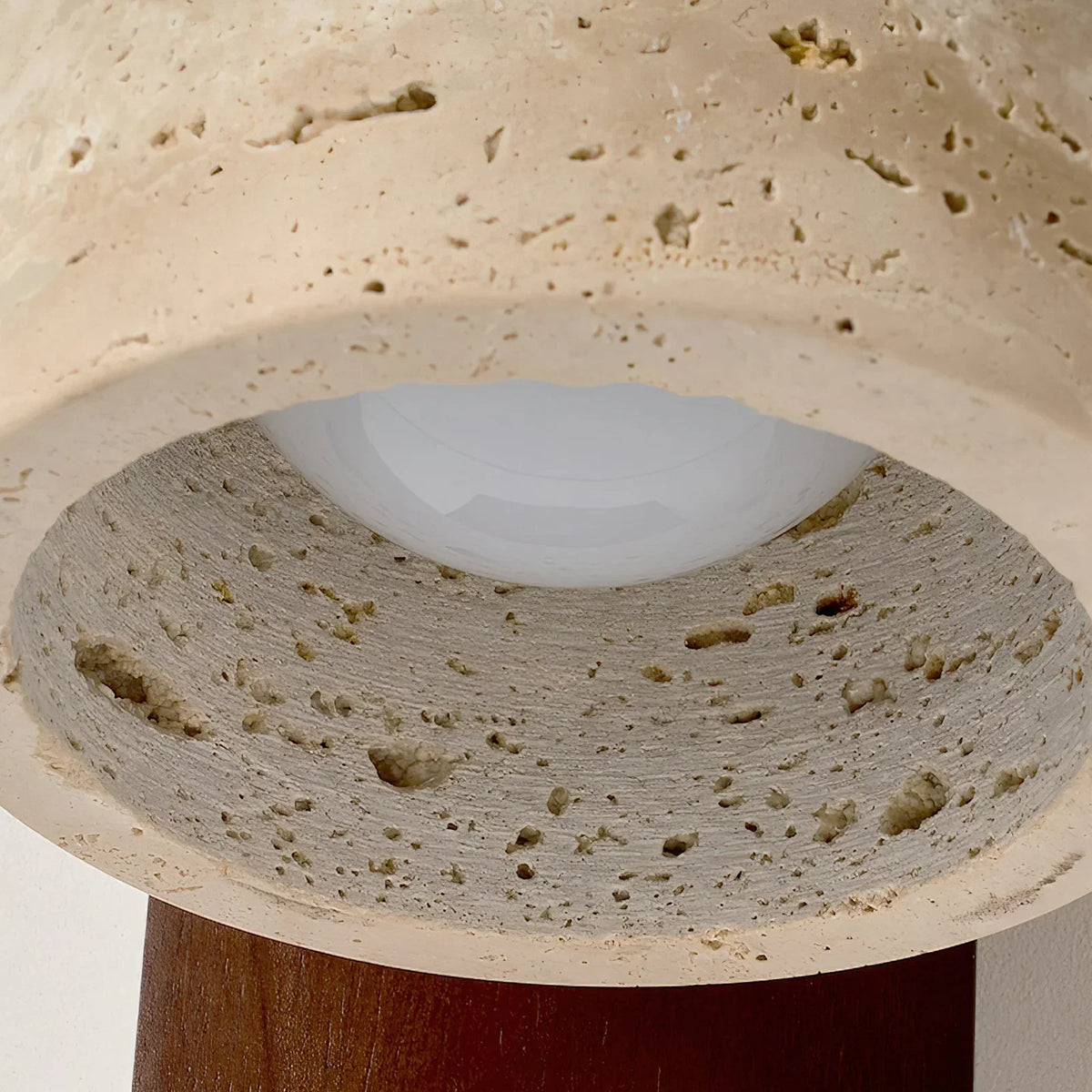 Travertine Mirabelle Wall Lamp – Travertine detail 12