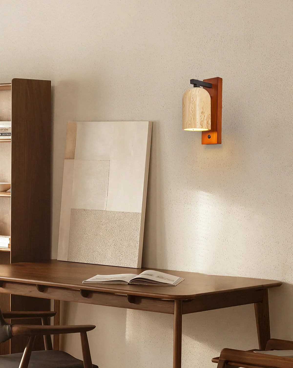 Travertine Mirabelle Wall Lamp – Travertine detail 7