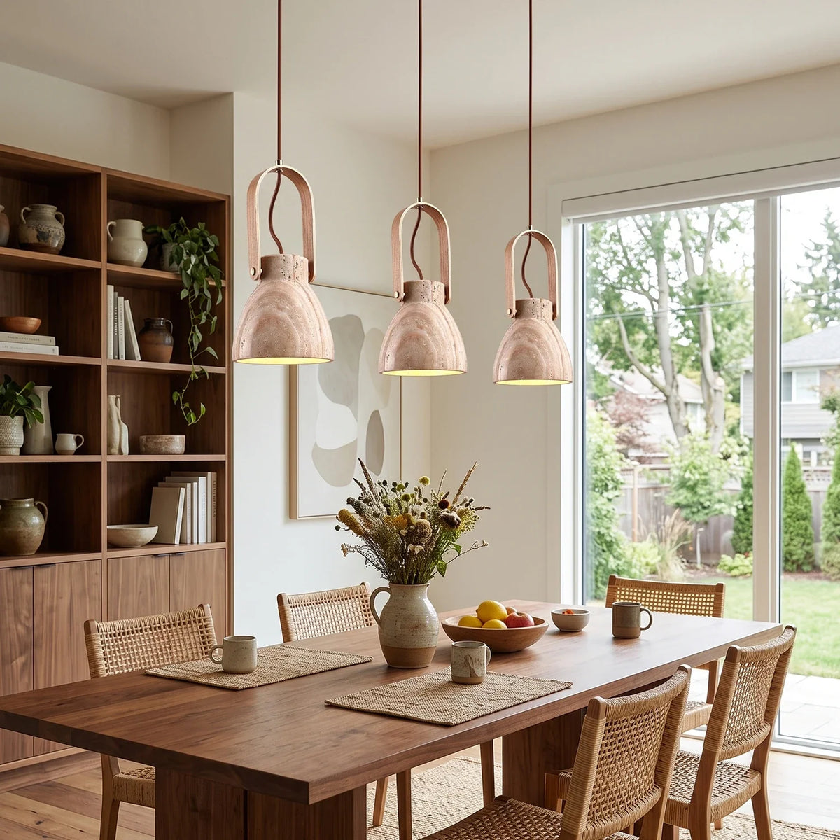 Travertine Nissa Pendant Lamp – Travertine detail 2