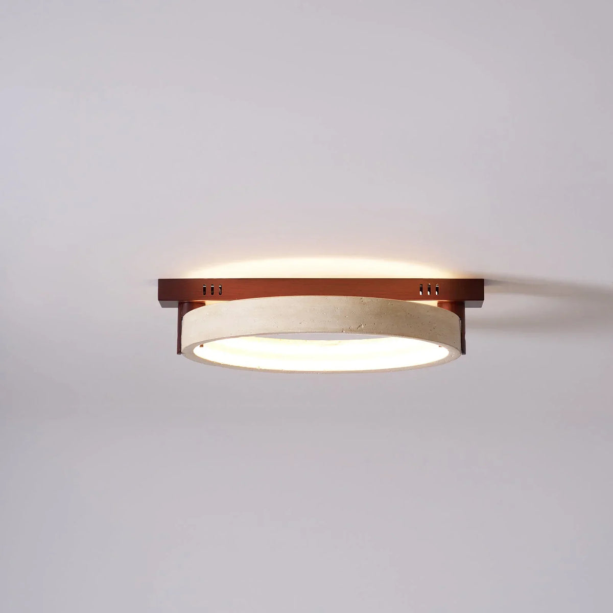Travertine Ring Horizon Circular Ceiling Lamp – Travertine detail 9