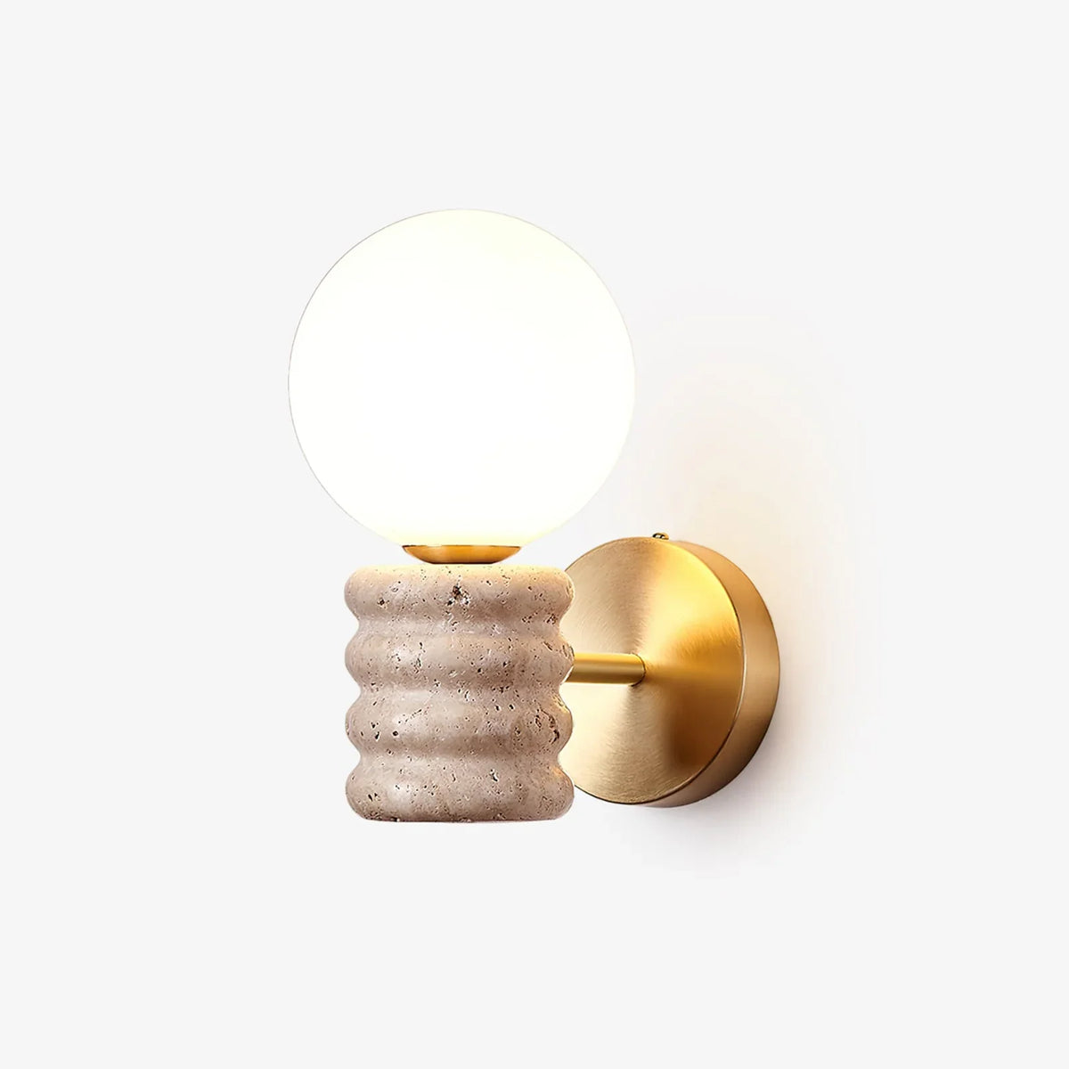 Travertine Romus Wall Lamp – Travertine detail 14