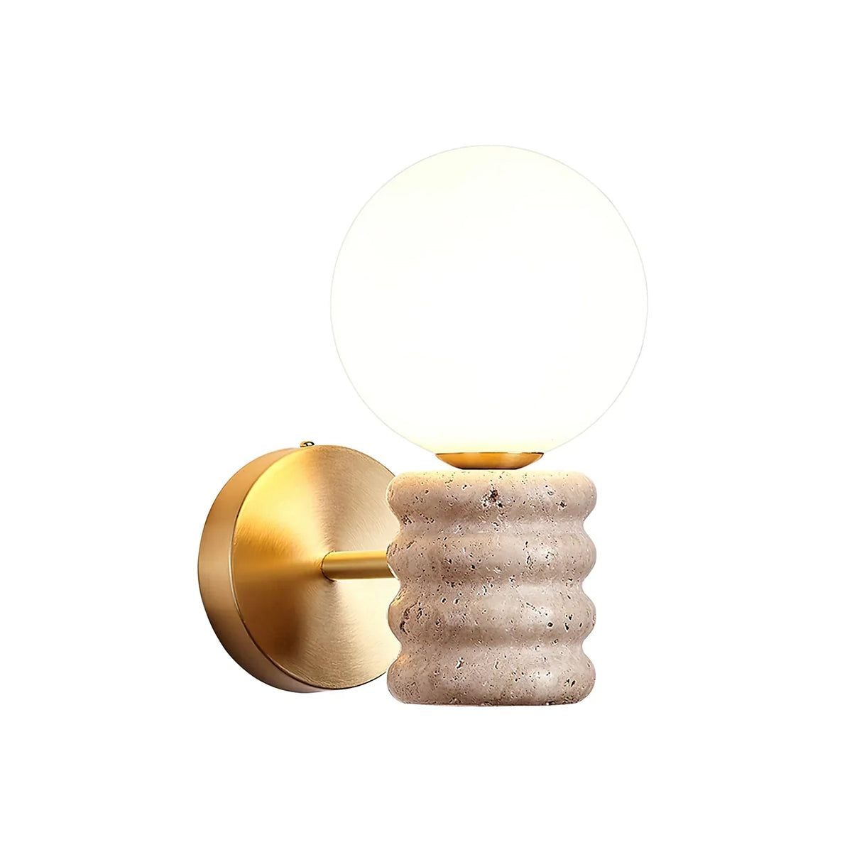 Travertine Romus Wall Lamp – Travertine detail 10
