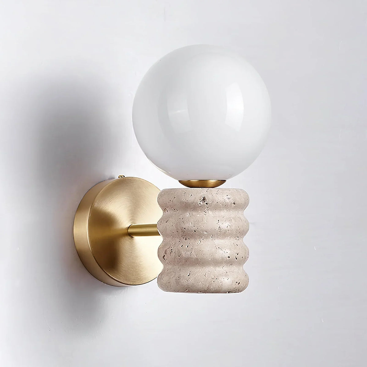 Travertine Romus Wall Lamp – Travertine detail 12