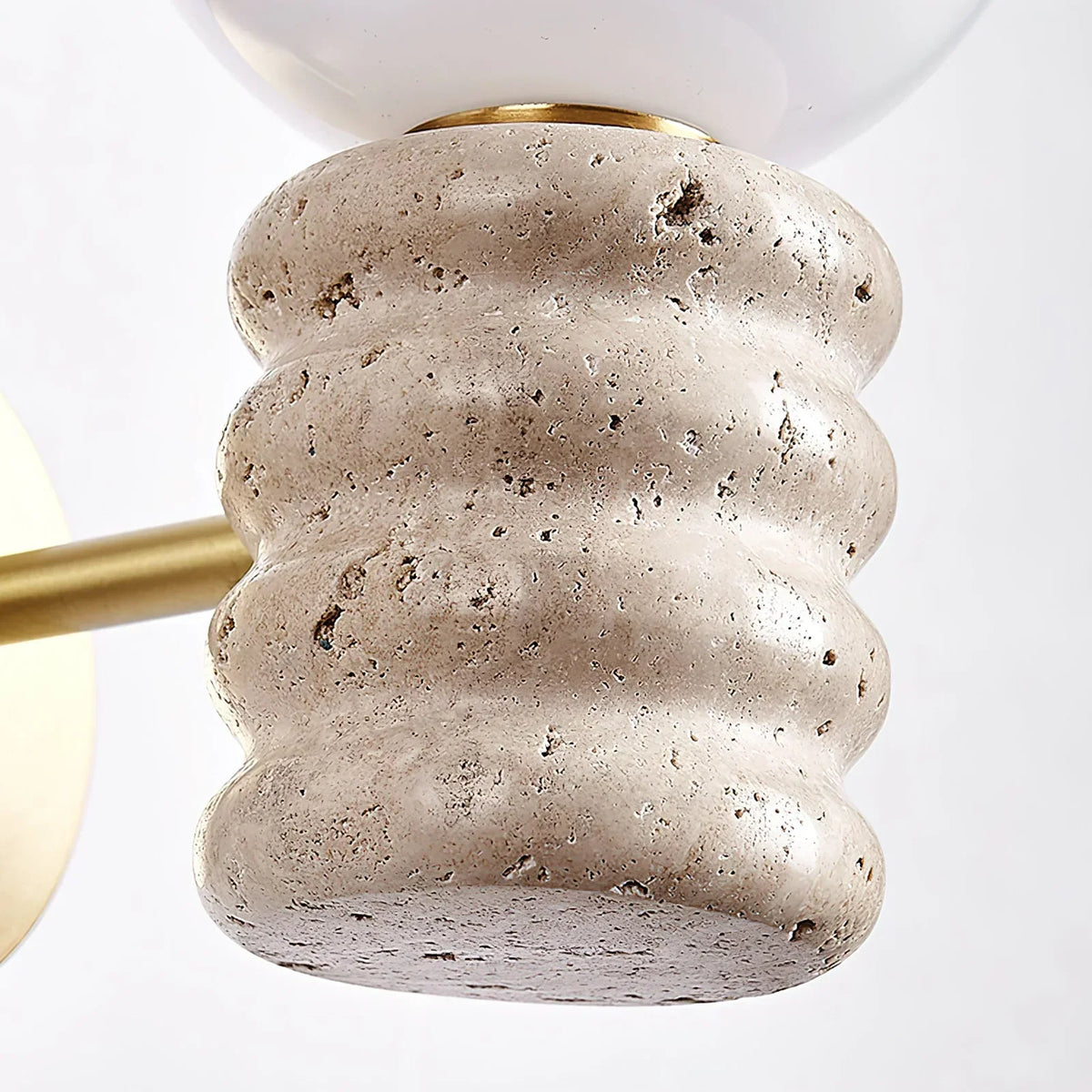 Travertine Romus Wall Lamp – Travertine detail 9