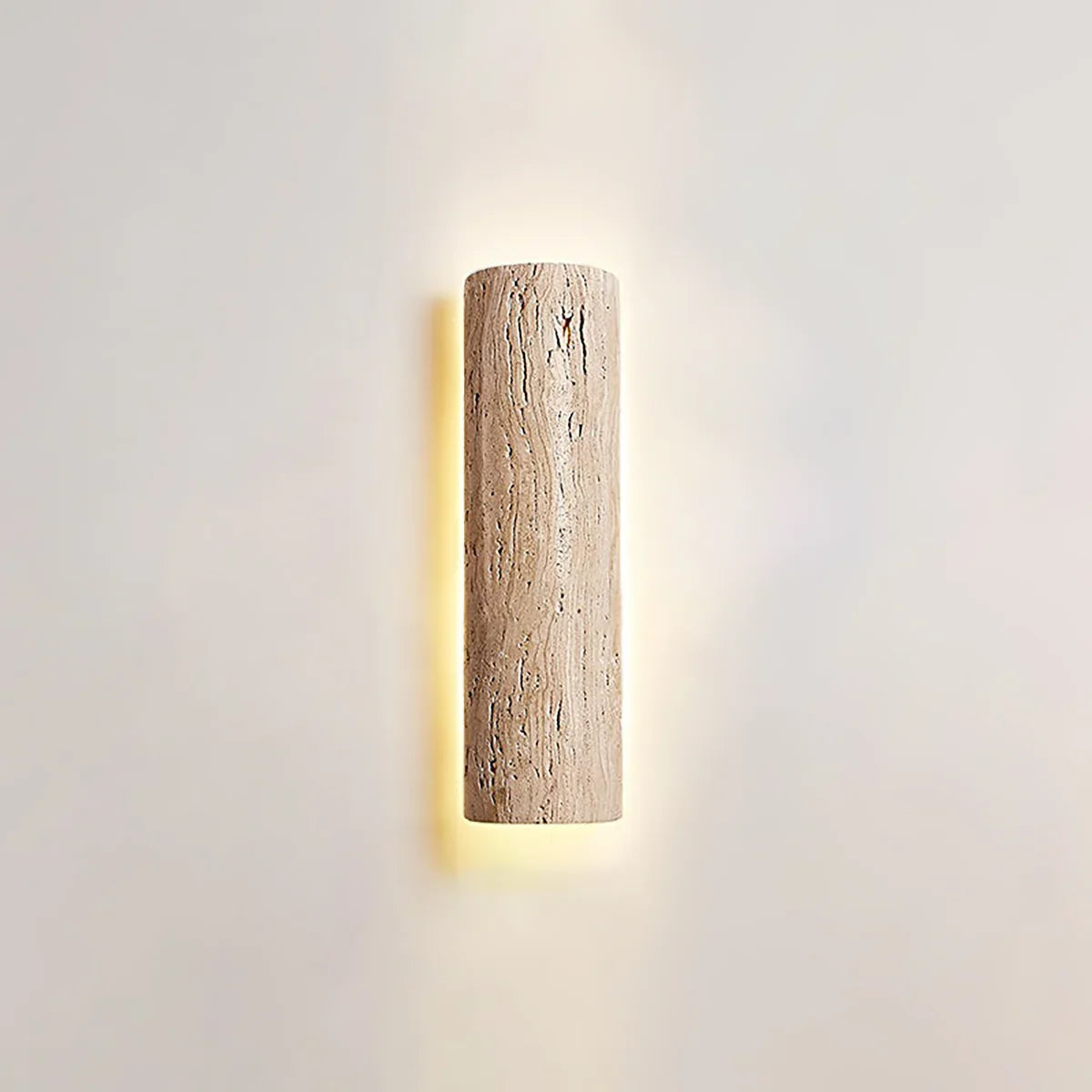 Travertine Stein Lange Long Strip Wall Sconce – Travertine detail 9