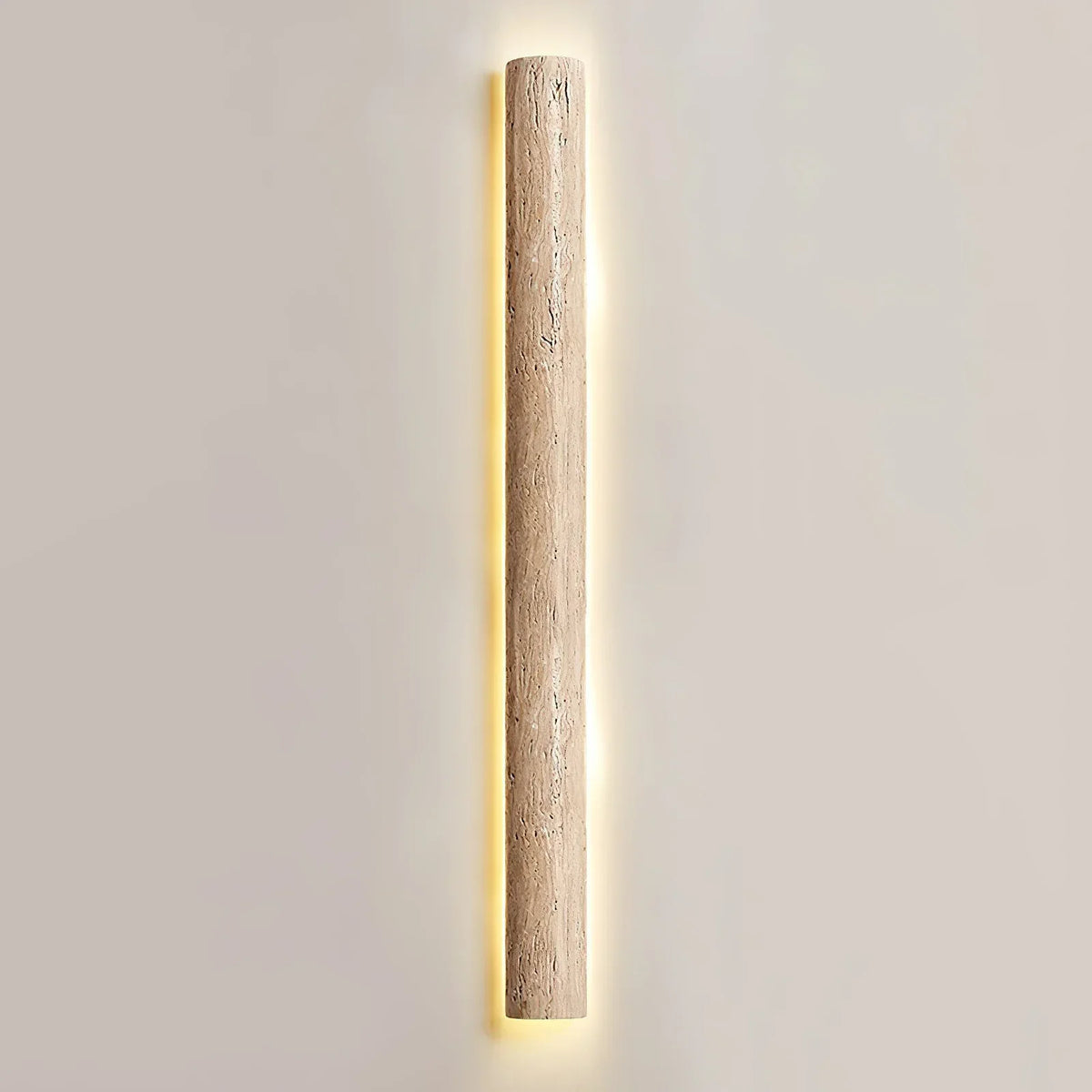 Travertine Stein Lange Long Strip Wall Sconce – Travertine detail 12