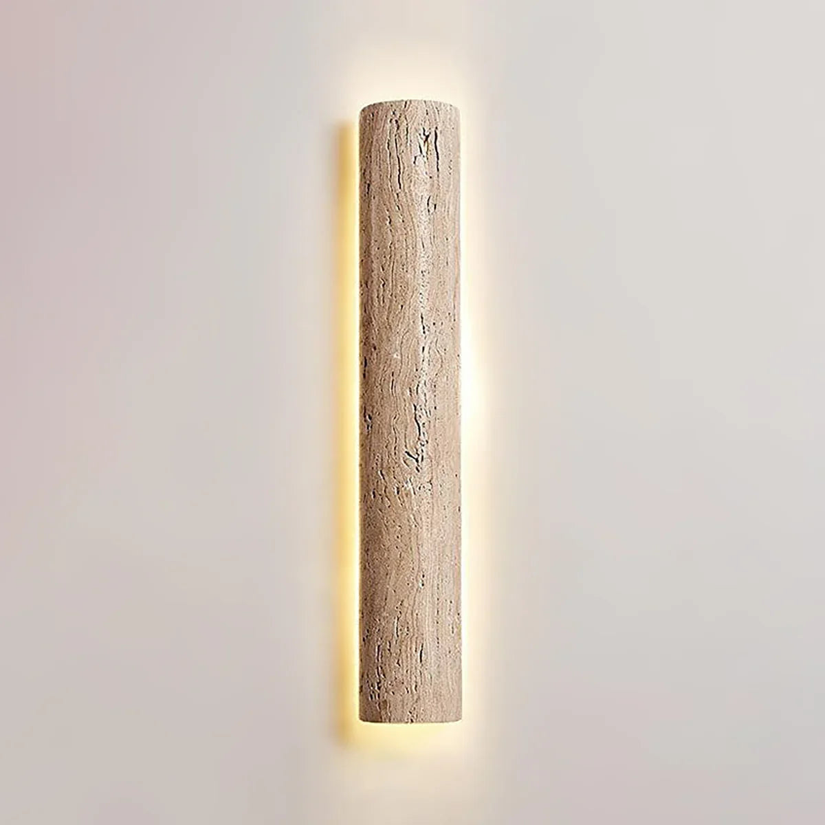 Travertine Stein Lange Long Strip Wall Sconce – Travertine detail 10