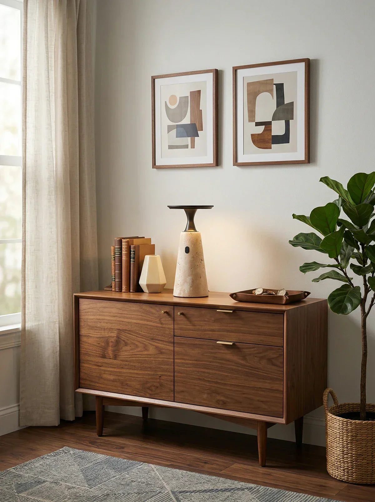 Travertine Terrava Rechargeable Table Lamp – Travertine detail 14