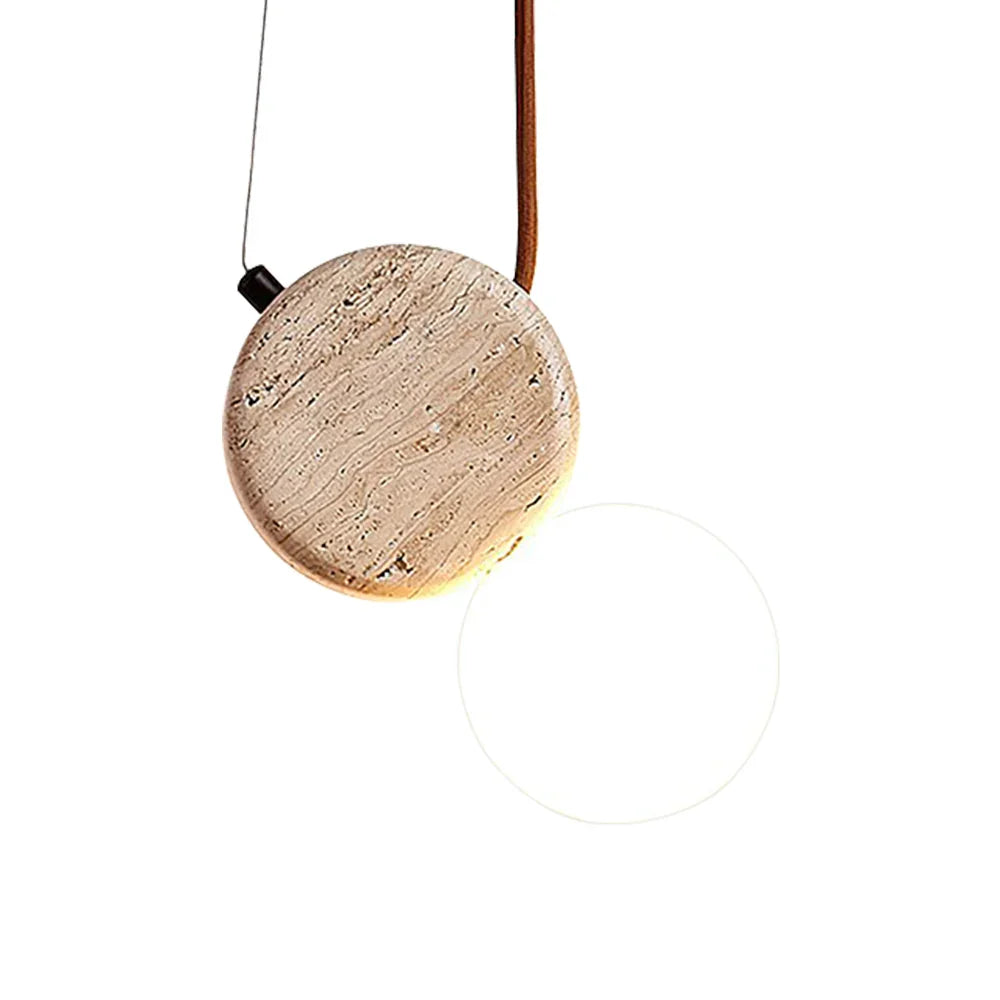 Travertine Tranquil Glow Pendant Lamp