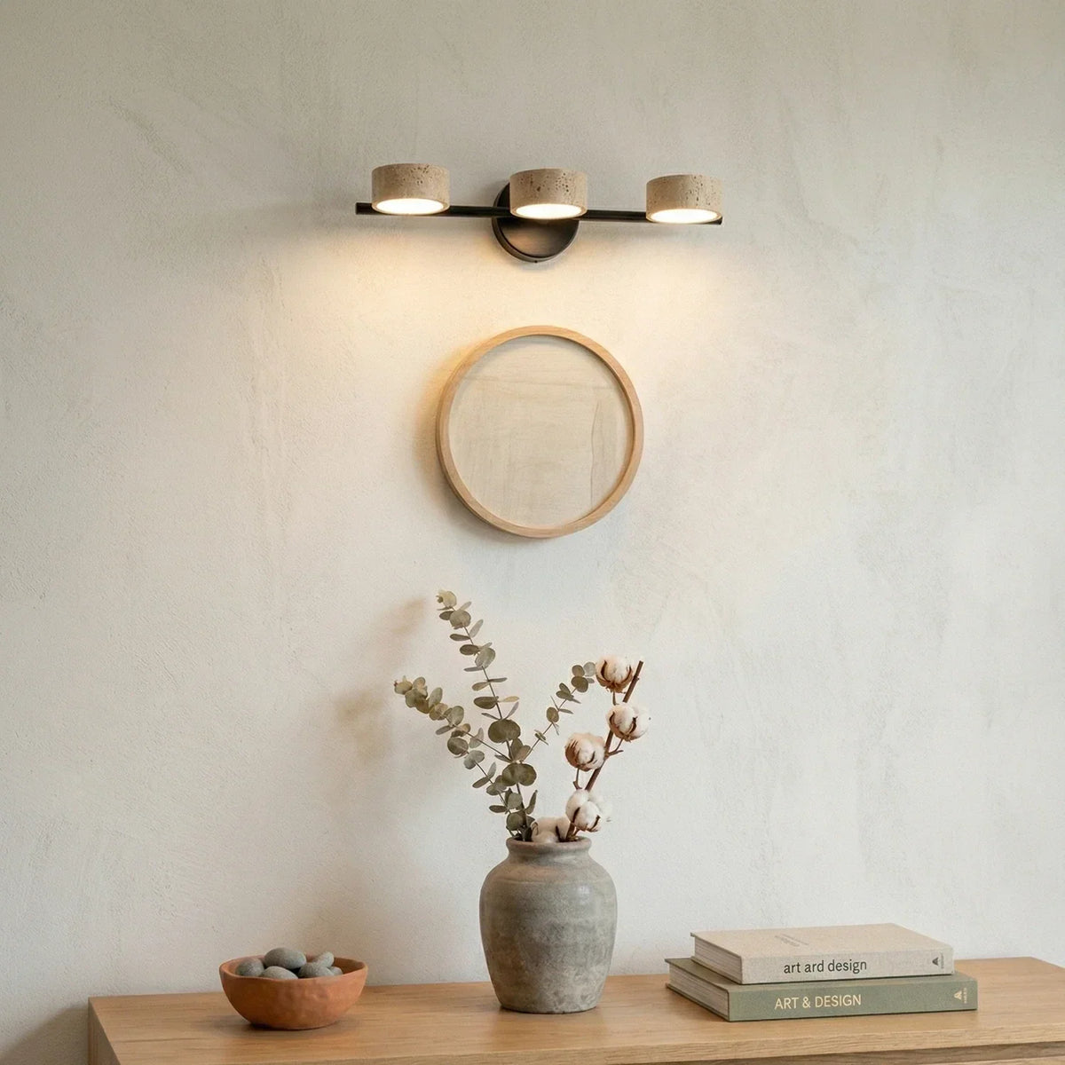 Travertine Traviso Beam Wall Sconce – Travertine detail 9